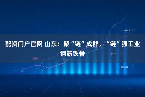 配资门户官网 山东：聚“链”成群，“链”强工业钢筋铁骨